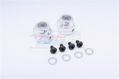 GPM Racing Vaterra K5 Blazer Ascender Aluminium Rear Hub Carrier - 1Pr Set Silver