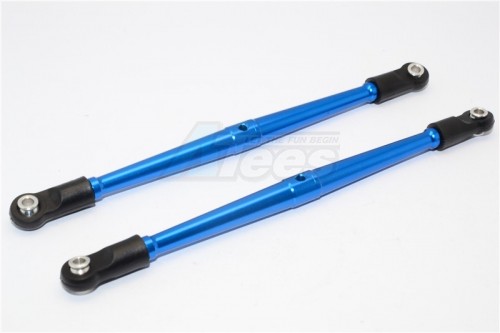 GPM Racing Vaterra K5 Blazer Ascender Aluminium 4MM Anti-Thread Rear Lower Link (111MM Long) - 1Pr Blue