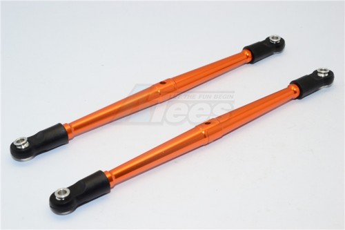 GPM Racing Vaterra K5 Blazer Ascender Aluminium 4MM Anti-Thread Rear Lower Link (111MM Long) - 1Pr Orange