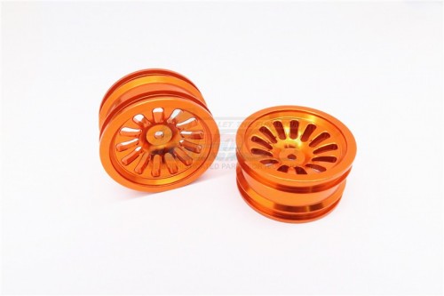 GPM Racing Vaterra K5 Blazer Ascender Aluminium Front/Rear 13 Poles Rims - 1Pr Orange