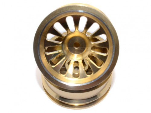 GPM Racing Vaterra K5 Blazer Ascender Aluminium Front/Rear 13 Poles Rims With Silver Lining - 1Pr Titanium