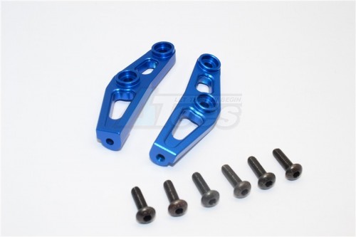 GPM Racing Vaterra K5 Blazer Ascender Aluminum Front Bumper Mount - 2Pcs Set Blue