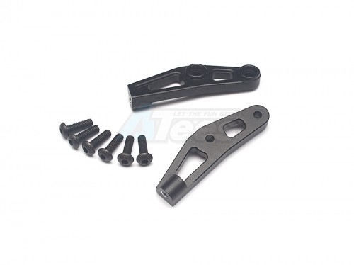 GPM Racing Vaterra K5 Blazer Ascender Aluminum Front Bumper Mount - 2Pcs Set Black