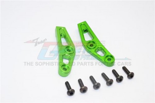 GPM Racing Vaterra K5 Blazer Ascender Aluminum Front Bumper Mount - 2Pcs Set Green