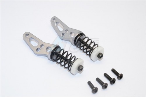 GPM Racing Vaterra K5 Blazer Ascender Aluminium Front Bumper Absorber - 1Set Gun Metal