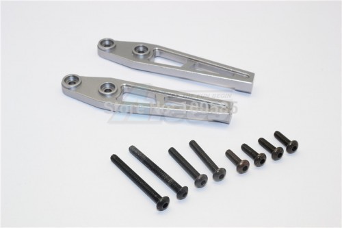 GPM Racing Vaterra K5 Blazer Ascender Aluminum Rear Bumper Mount - 2Pcs Set Gun Metal