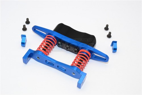 GPM Racing Vaterra K5 Blazer Ascender Aluminum Rear Bumper Absorber - 1Set Blue