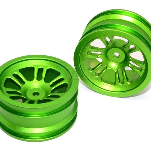 GPM Racing Vaterra K5 Blazer Ascender Aluminium Front/Rear 6 Poles Rims - 1Pr Green