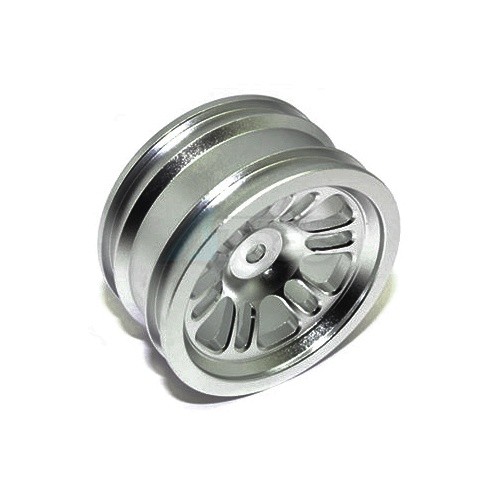 GPM Racing Vaterra K5 Blazer Ascender Aluminium Front/Rear 6 Poles Rims - 1Pr Gun Metal