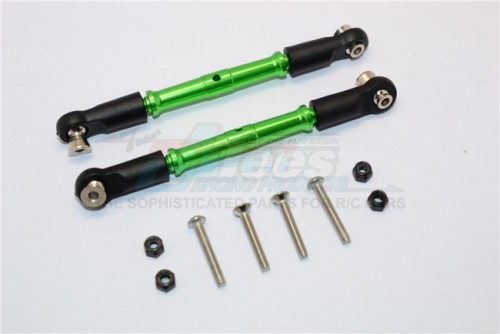 GPM Racing Thunder Tiger K-ROCK MT4 G5 Aluminium Front Turnbuckles - 10Pcs Set Green