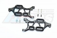GPM Racing Thunder Tiger K-ROCK MT4 G5 Aluminium Front Lower Arms - 8Pcs Set Black