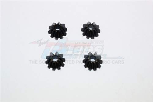 GPM Racing Thunder Tiger K-ROCK MT4 G5 Steel #45 Diff Pinion Gear - 4Pcs Set Black