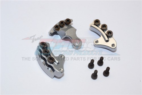 GPM Racing Kyosho Motorcycle Aluminium Brake Rotor Mount - 3Pcs Set Gun Metal