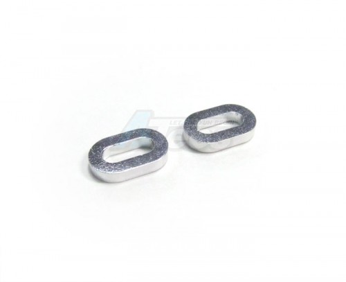GPM Racing Kyosho Motorcycle Aluminum Oval Washer For Gear Box - 2 Pieces Silver