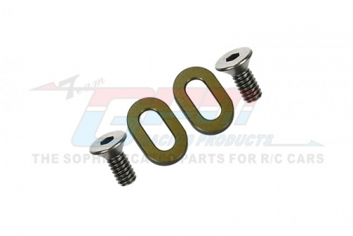 GPM Racing Kyosho Motorcycle Aluminum Oval Washer For Gear Box - 2pcs Titanium