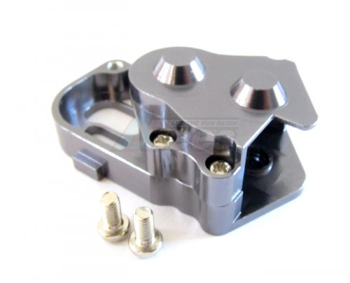 GPM Racing Kyosho Motorcycle Aluminum Gear Box With Screws (Big Teeth Gear Design) - 1pc Set Gun Metal