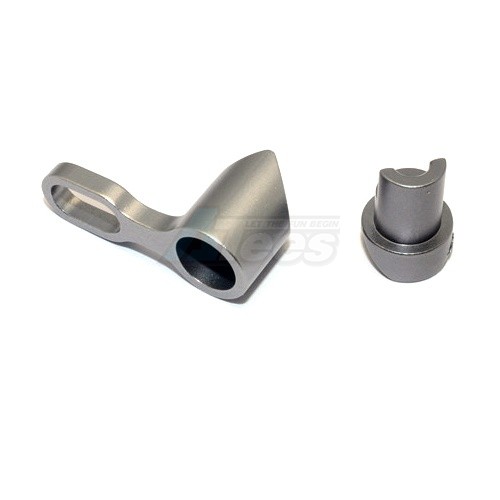 GPM Racing Kyosho Motorcycle Aluminium Steering Assembly - 2Pcs Gun Metal