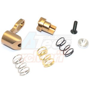 GPM Racing Kyosho Motorcycle Aluminium Steering Assembly - 2Pcs Titanium