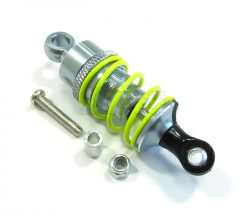 GPM Racing Kyosho Motorcycle Aluminum Drive Shock With Screw & Aluminum Collars - 1pc Set Gun Metal