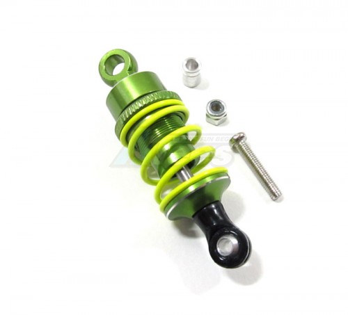 GPM Racing Kyosho Motorcycle Aluminum Drive Shock With Screw & Aluminum Collars - 1pc Set Green