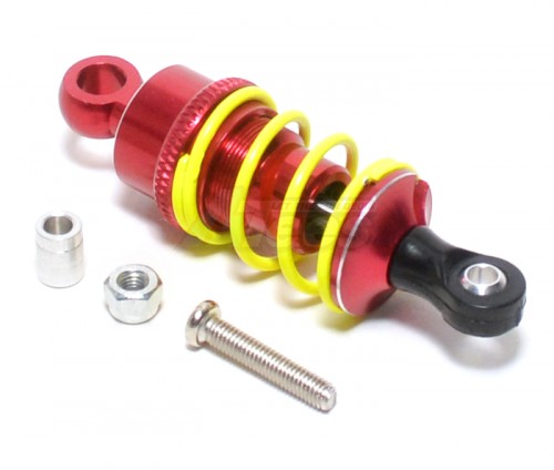 GPM Racing Kyosho Motorcycle Aluminum Drive Shock With Screw & Aluminum Collars - 1pc Set Red