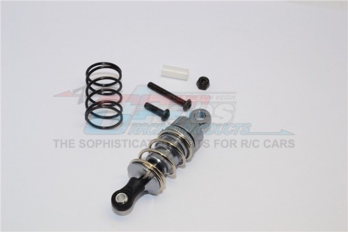 GPM Racing Kyosho Motorcycle Aluminum Drive Shock With Screw & Aluminum Collars - 1pc Set Titanium