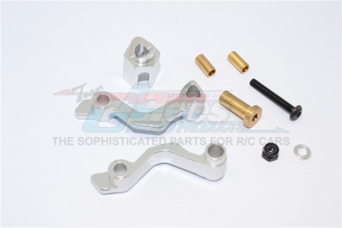 GPM Racing Kyosho Motorcycle Aluminium Seat Mount - 3Pcs Set Silver