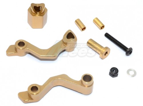 GPM Racing Kyosho Motorcycle Aluminium Seat Mount - 3Pcs Set Titanium