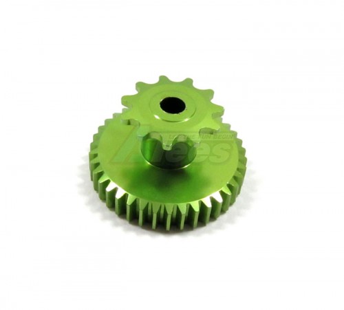 GPM Racing Kyosho Motorcycle Aluminum Middle Gear - 1pc Green