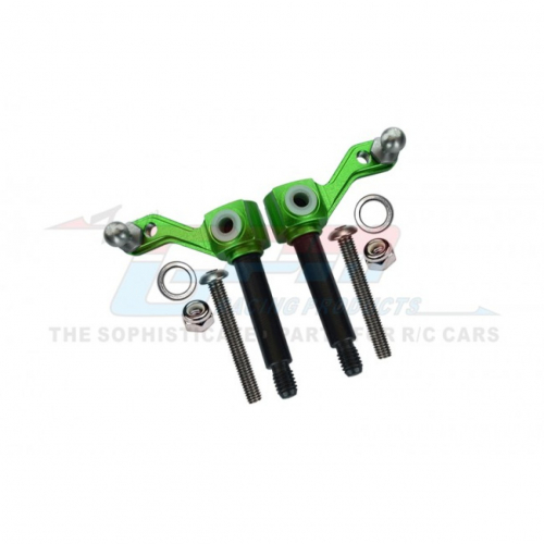 GPM Racing Tamiya Lunch Box Aluminium Front Knuckle Arm - 1 Pair Green