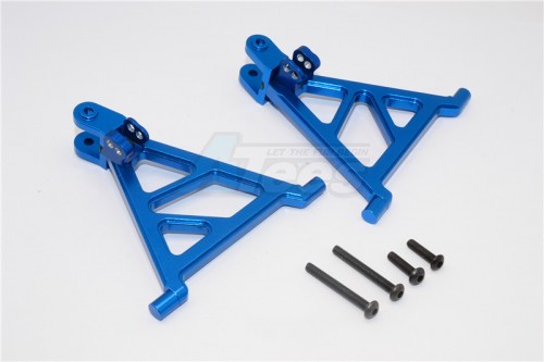 GPM Racing Tamiya Lunch Box Aluminium Front Lower Arm - 1 Pair Blue