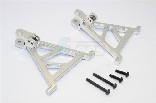 GPM Racing Tamiya Lunch Box Aluminium Front Lower Arm - 1 Pair Silver