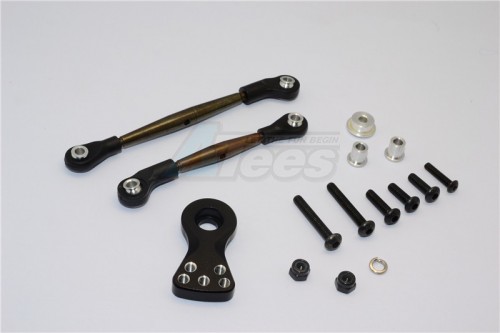GPM Racing Tamiya Lunch Box Spring Steel Modified Anti-Thread Steering Tie Rod With Servo Horn - 1Set SB