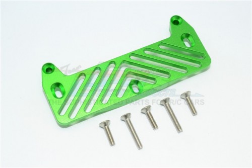 GPM Racing Tamiya Lunch Box Aluminiium Front Bumper Mount - 6Pcs Set Green