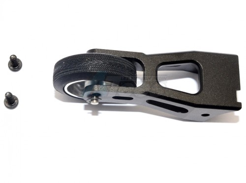 GPM Racing Tamiya Lunch Box Aluminium Rear Wheelie Bar - 1Set Black