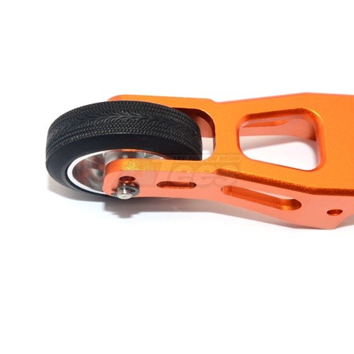 GPM Racing Tamiya Lunch Box Aluminium Rear Wheelie Bar - 1Set Orange