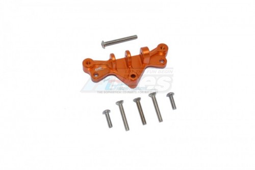 GPM Racing Team Losi LMT 4WD Solid Axle Aluminium Mount For Front/Rear Gearbox Upper Suspension Links - 7Pcs Set Orange