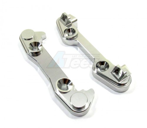 GPM Racing Team Losi 5IVE-T Aluminum 7075 Front Arm Bulk (0 Degree) - 2pcs Silver