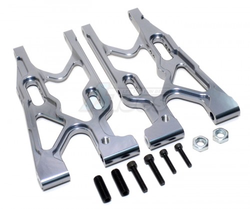 GPM Racing Team Losi 5IVE-T Aluminum 7075 Rear Suspension Arm - 1pr Gun Metal