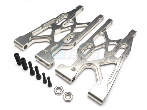 GPM Racing Team Losi 5IVE-T Aluminum 7075 Rear Suspension Arm - 1pr Silver