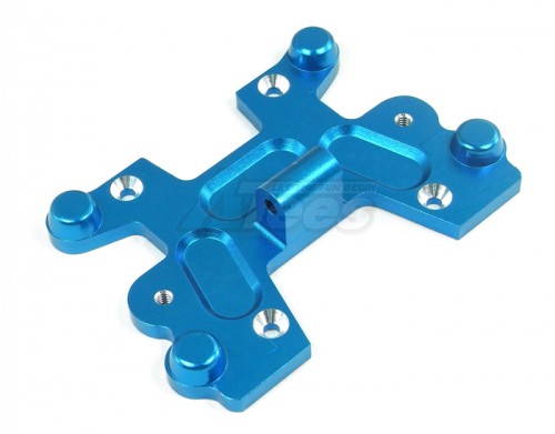 GPM Racing Team Losi LST2 Aluminum Front /Rear Arm Mount (Linking Front & Rear Bumper) - 1 Piece Blue