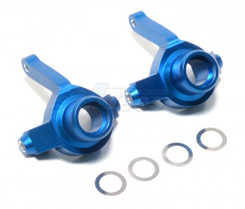 GPM Racing Team Losi LST Aluminum Front Or Rear Knuckle Arm - 1 Pair Blue
