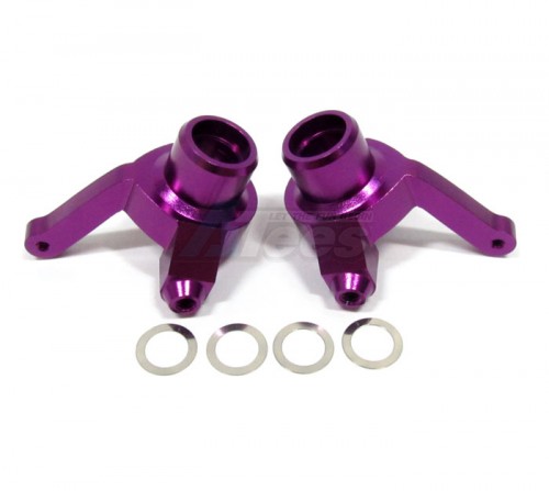 GPM Racing Team Losi Aftershock Aluminum Front Or Rear Knuckle Arm - 1 Pair Purple