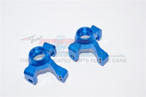 GPM Racing Traxxas Latrax 1/18 Rally Aluminium Front Knuckle Arm - 1 Pair Set Blue