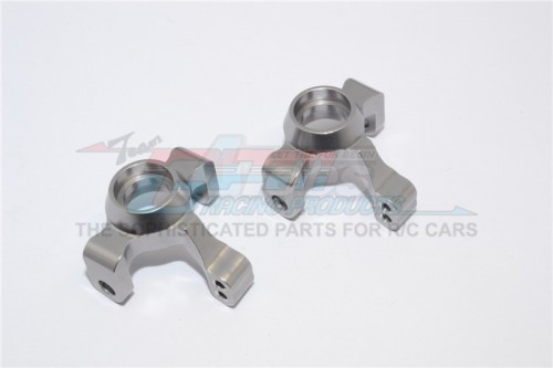 GPM Racing Traxxas Latrax 1/18 Rally Aluminium Front Knuckle Arm - 1 Pair Set Gun Metal
