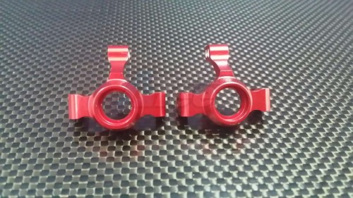 GPM Racing Traxxas Latrax 1/18 Rally Aluminium Front Knuckle Arm - 1 Pair Set Red