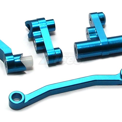 GPM Racing Traxxas Latrax 1/18 Rally Aluminium Steering Assembly - 1 Set Blue