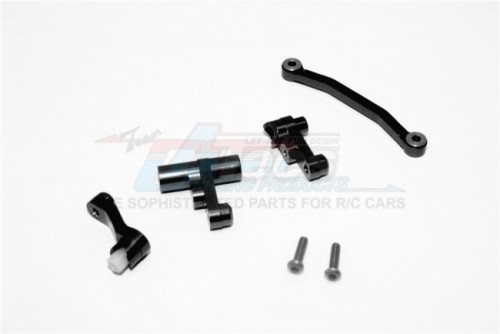 GPM Racing Traxxas Latrax 1/18 Rally Aluminium Steering Assembly - 1 Set Black