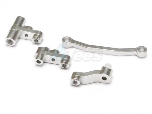GPM Racing Traxxas Latrax 1/18 Rally Aluminium Steering Assembly - 1 Set Silver