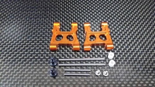 GPM Racing Traxxas Latrax 1/18 Rally Aluminium Front/Rear Lower Arm - 1 Pair Set Orange